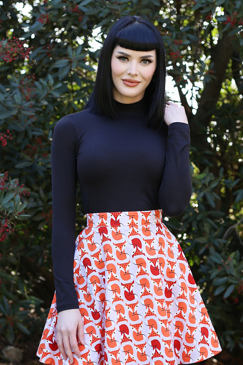 Black Mock Neck Top - Plus Sizes only