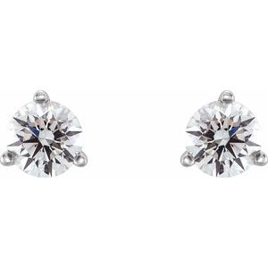 14K White Gold 1/4 CTW Natural Diamond Earrings – image 2