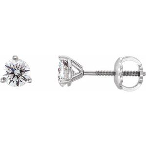 14K White Gold 1/4 CTW Natural Diamond Earrings