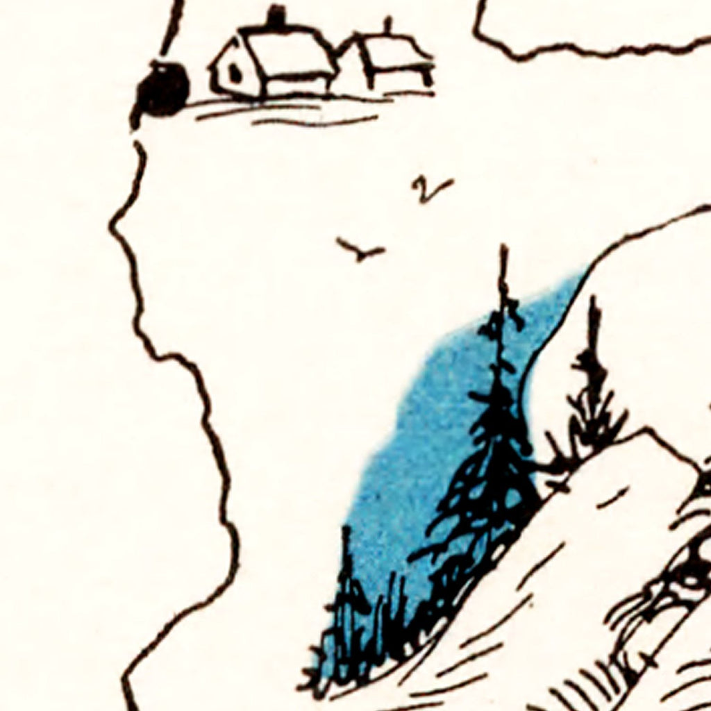 Vintage Map of Oregon 1931