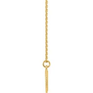 14K Yellow Gold Engravable Round 16-18" Rope Necklace – image 2