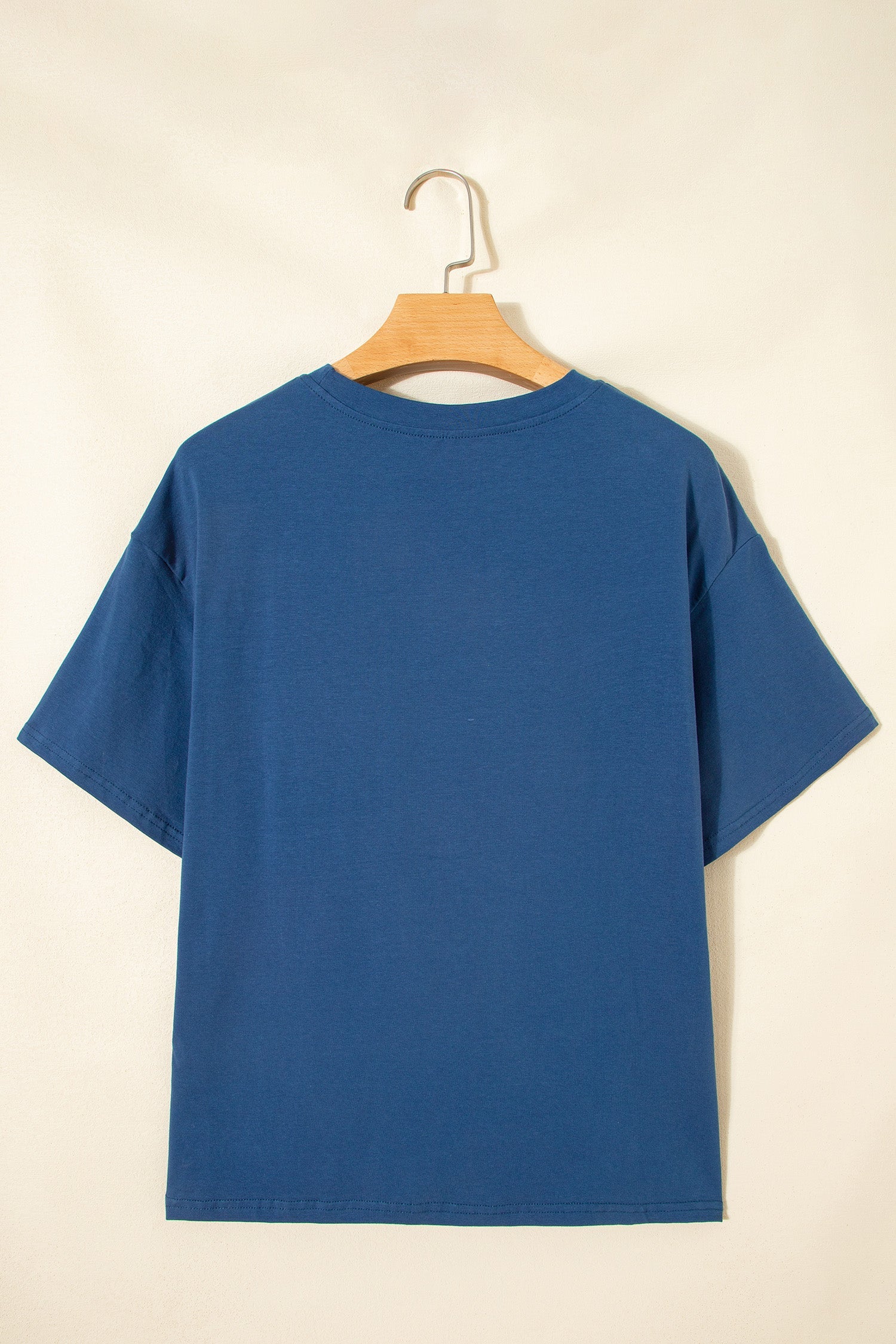 Colorblock Chest Pocket Patch Short Sleeve Top