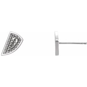 Sterling Silver Left Earring Mounting