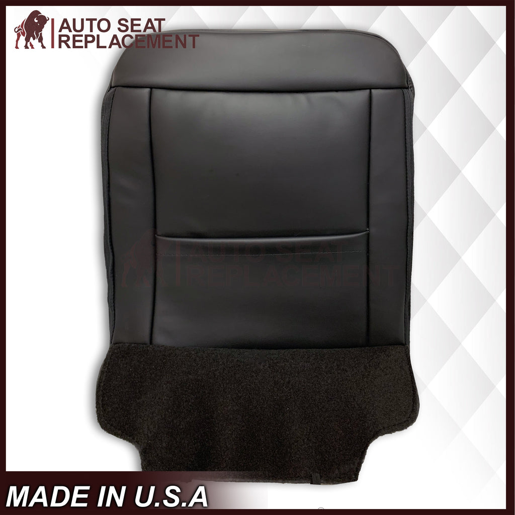 2014 - 2019 Chevy Silverado Tahoe Suburban & GMC Yukon Perforated Leather Seat Cover Replacement in Black (Perforated Jet Black)