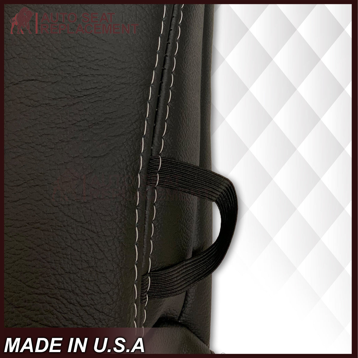 2009 - 2012 Dodge Ram 1500 2500 3500 Laramie Bottom Or Top Replacement Seat Cover in Dark Slate (Dark Gray) With Perforated Inserts