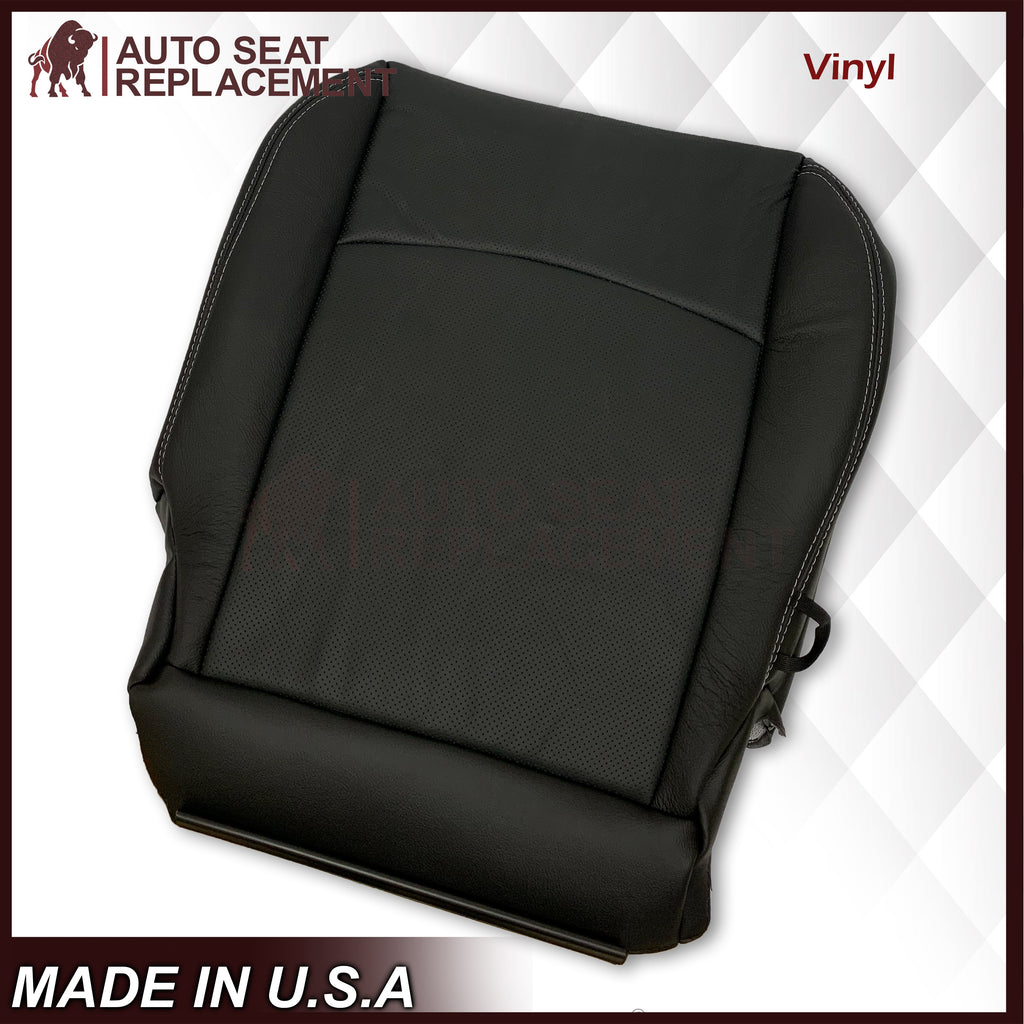 2009 - 2012 Dodge Ram 1500 2500 3500 Laramie Bottom Or Top Replacement Seat Cover in Dark Slate (Dark Gray) With Perforated Inserts