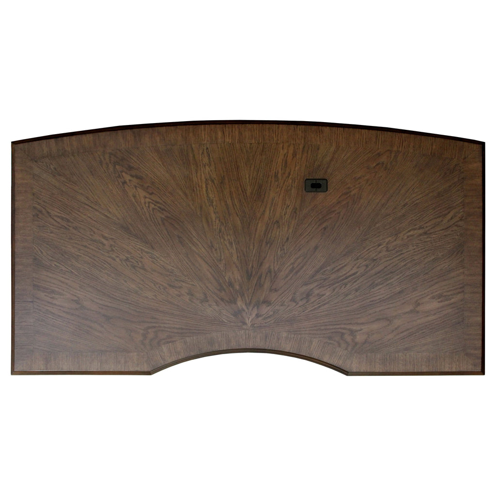 Stigham Burnished Oak 7-drawer Executive Desk