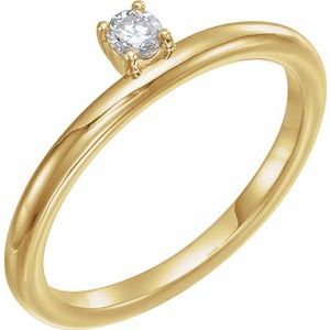 Asymmetric Stackable Ring