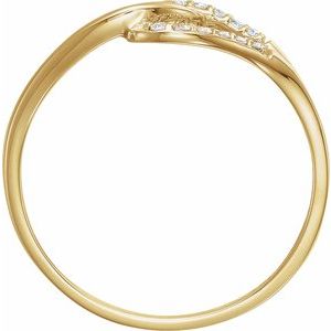 14K Yellow Gold .08 CTW Natural Diamond Ring