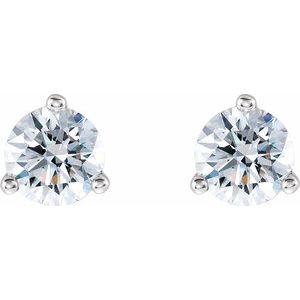 14K White Gold 1/4 CT Lab-Grown Diamond Stud Earring