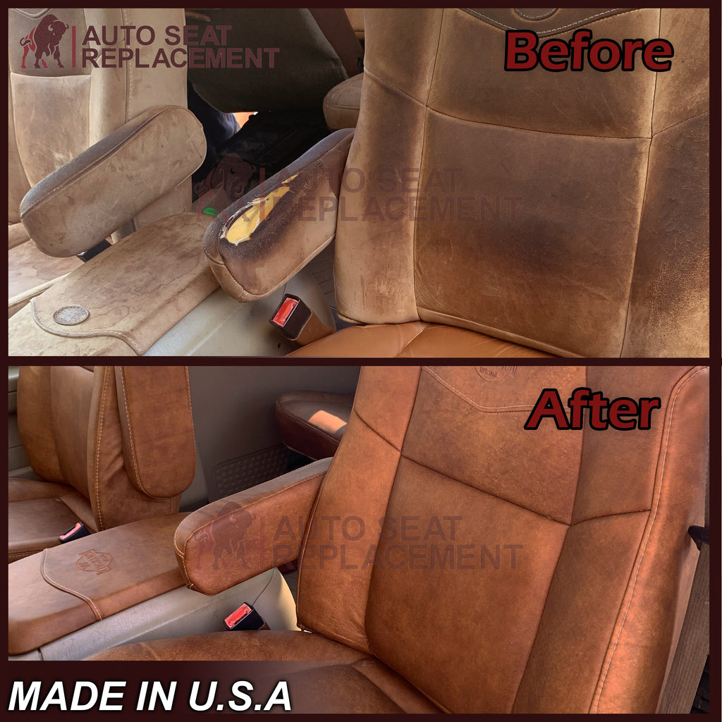 2002-2007 Ford F250 F350 King Ranch Replacement Synthetic Leather Front Seat Covers