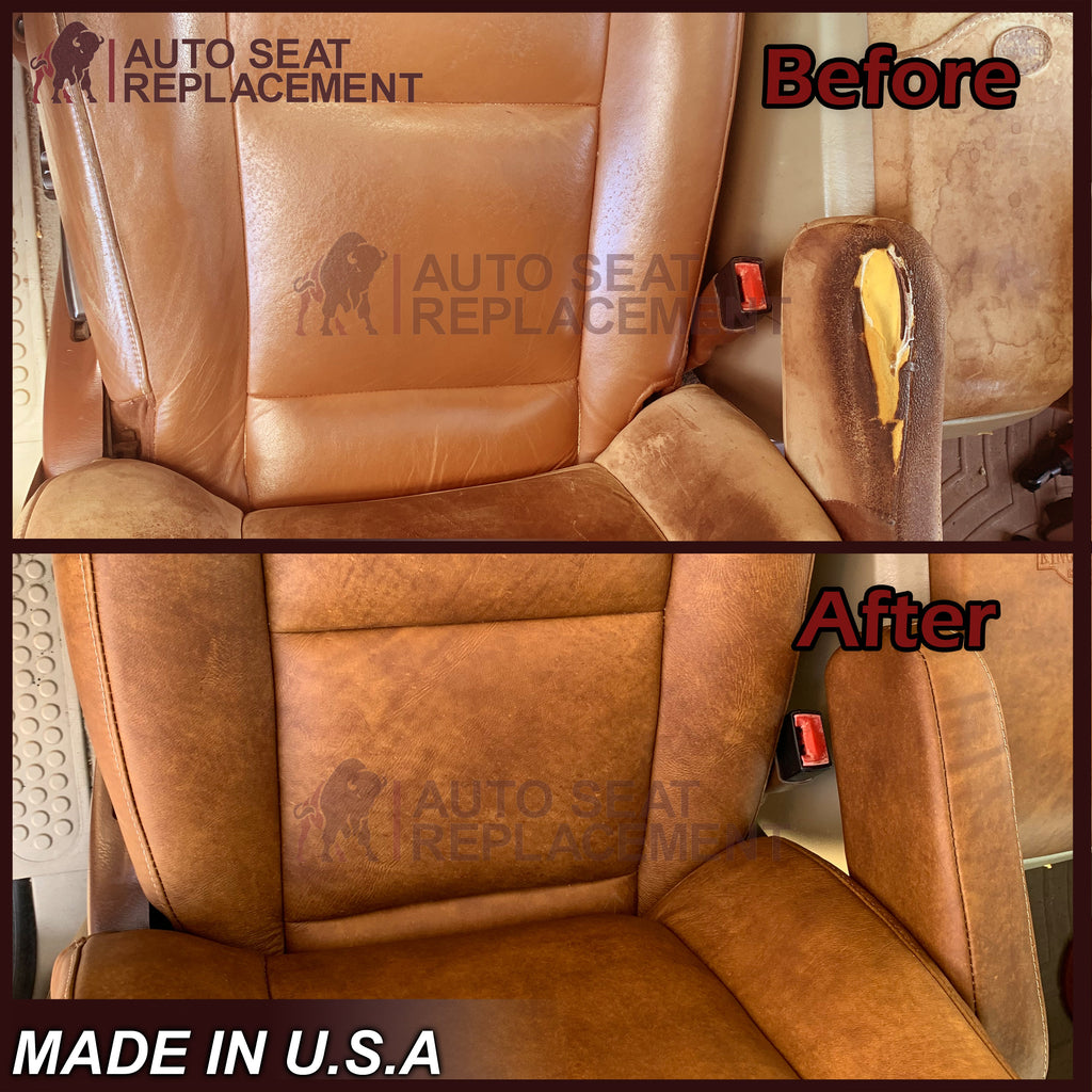 2002-2007 Ford F250 F350 King Ranch Replacement Synthetic Leather Front Seat Covers