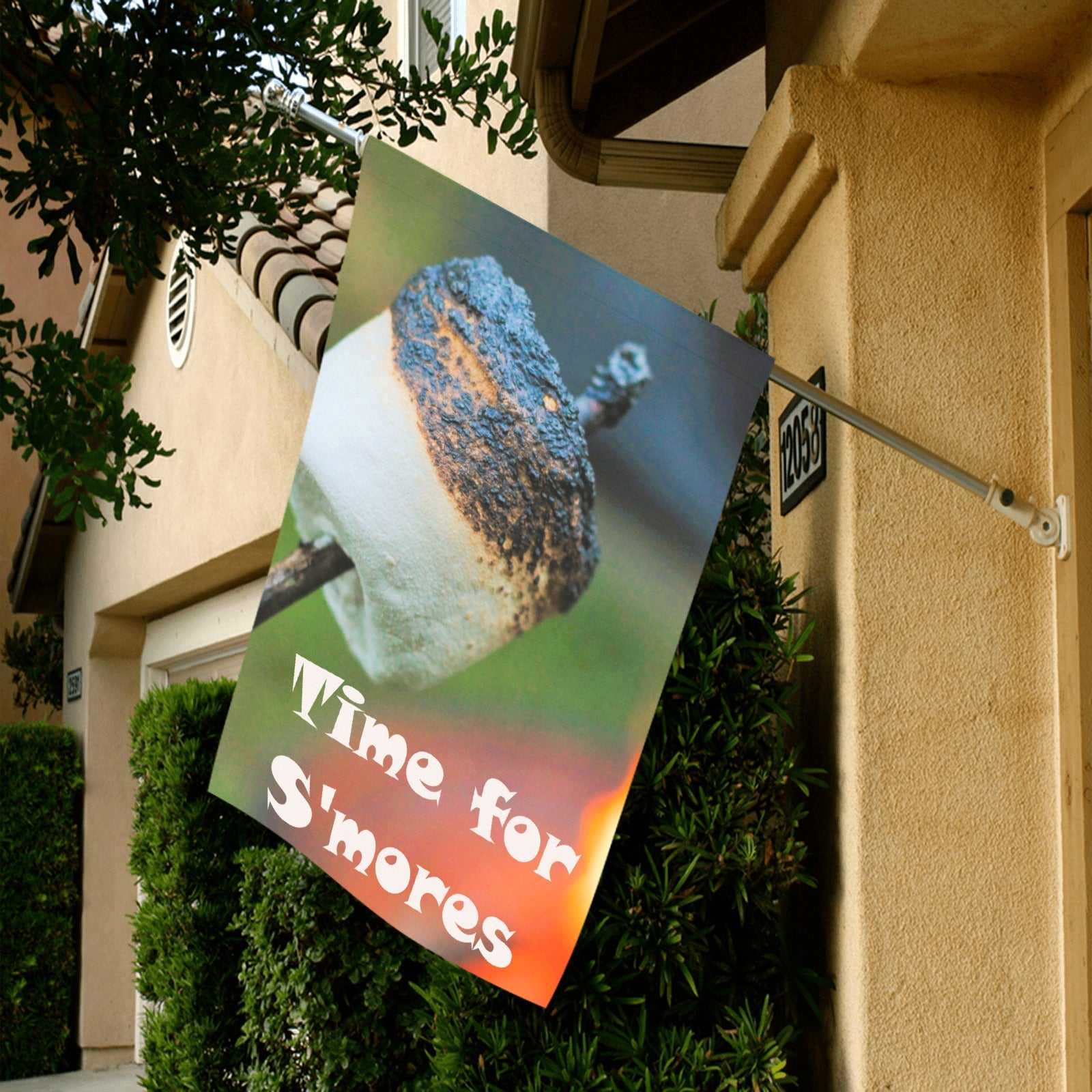 Time for Smores Garden Flag 28" x 40" (Made in USA）