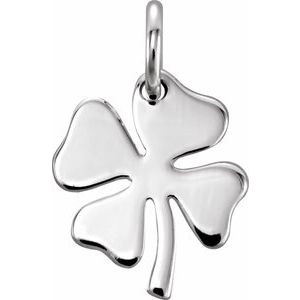Sterling Silver Four-Leaf Clover Charm/Pendant