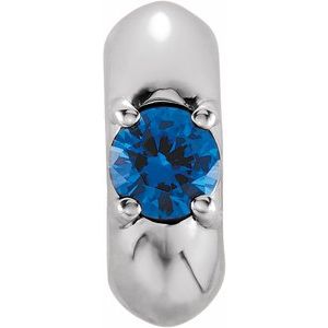 Sterling Silver 3 mm Round Accented Spacer Charm/Pendant Mounting – image 2