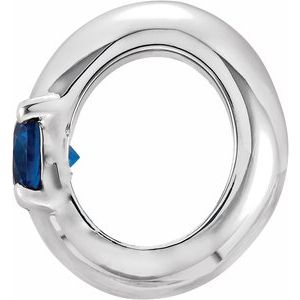 Sterling Silver 3 mm Round Accented Spacer Charm/Pendant Mounting – image 3