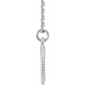 Engravable Rope Necklace or Charm/Pendant