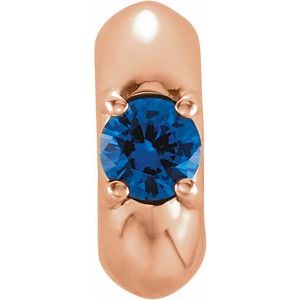 10K Rose Gold 3 mm Round  Accented Spacer Charm/Pendant Mounting – image 2