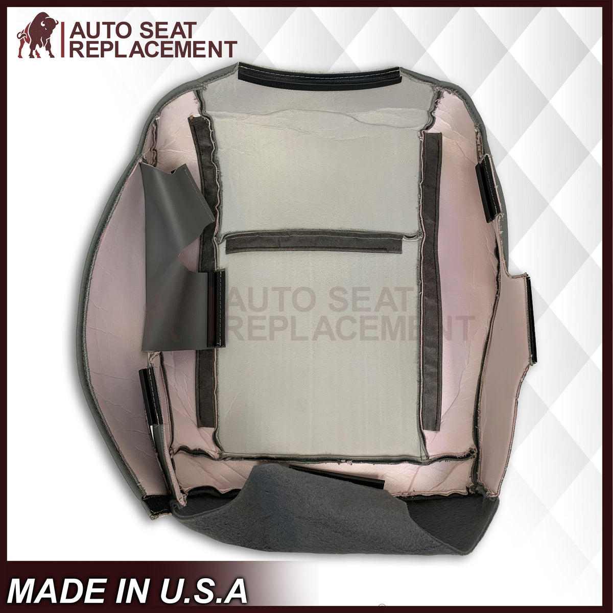 2009-2020 Ford Econoline E350 E450 E550 Gray Cloth Fabric Seat Cover & Cushion Foam