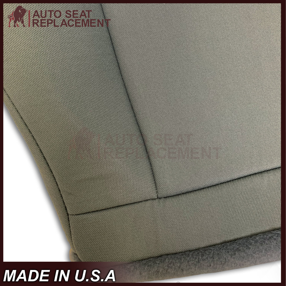 2009-2020 Ford Econoline E350 E450 E550 Gray Cloth Fabric Seat Cover & Cushion Foam