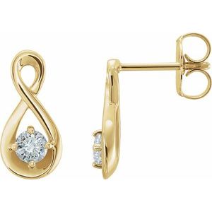 Sterling Silver Infinity-Inspired Earring Mounting – image 3