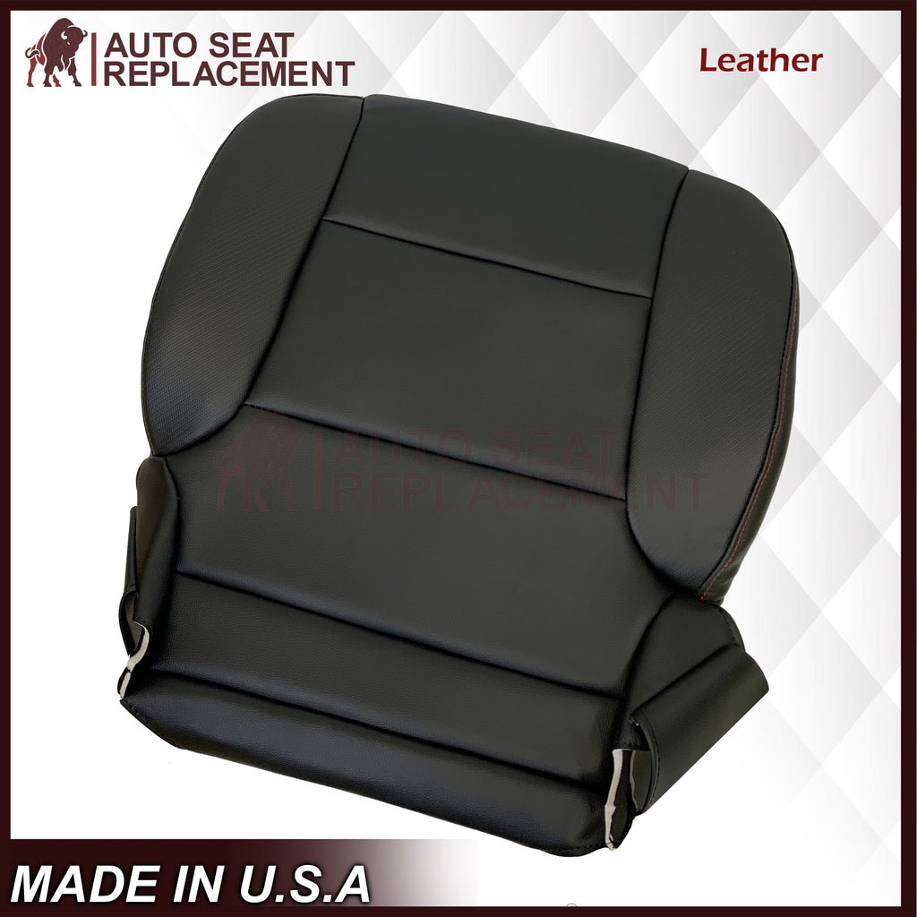 2014 - 2019 GMC Sierra All-Terrain Black Leather Replacement New Front Seat Covers
