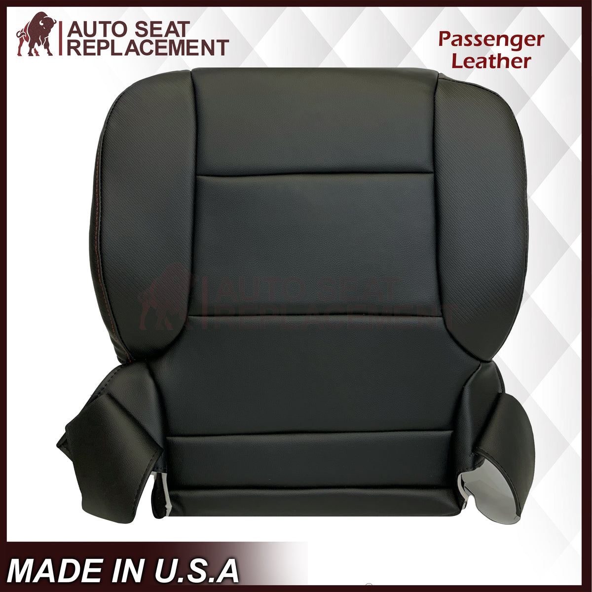 2014 - 2019 GMC Sierra All-Terrain Black Leather Replacement New Front Seat Covers
