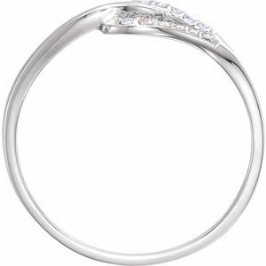 14K White Gold .08 CTW Natural Diamond Ring