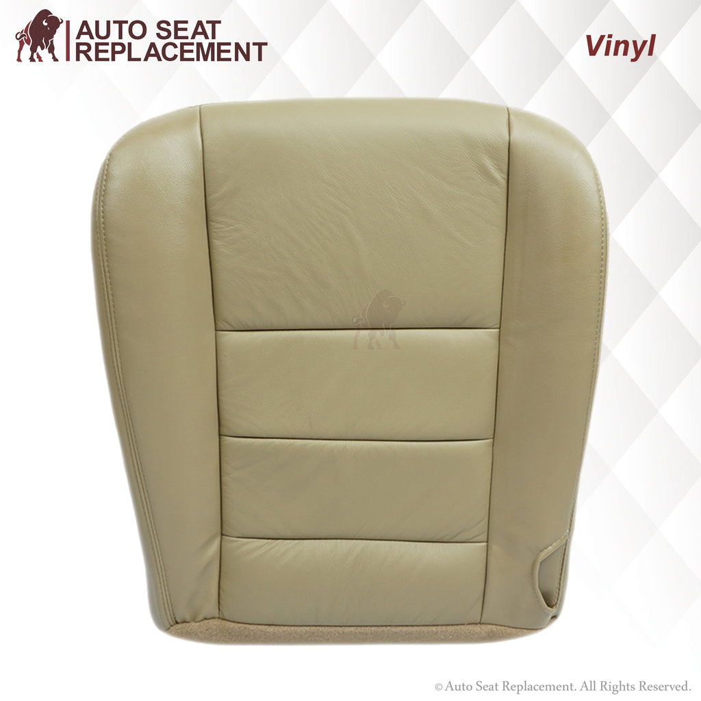 2003-2007 Ford F250 F350 Lariat Seat Cover in Tan: Choose Leather or Vinyl