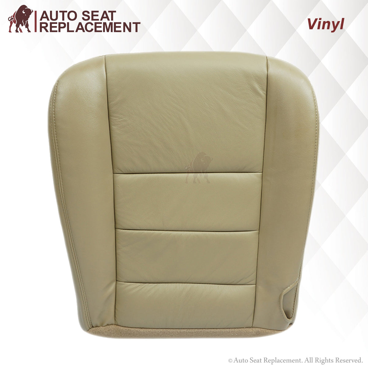 2003-2007 Ford F250 F350 Lariat Seat Cover in Tan: Choose Leather or Vinyl