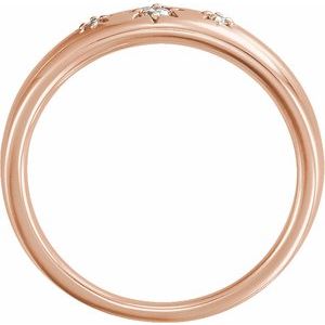 14K Rose Gold .05 CTW Natural Diamond Star Ring