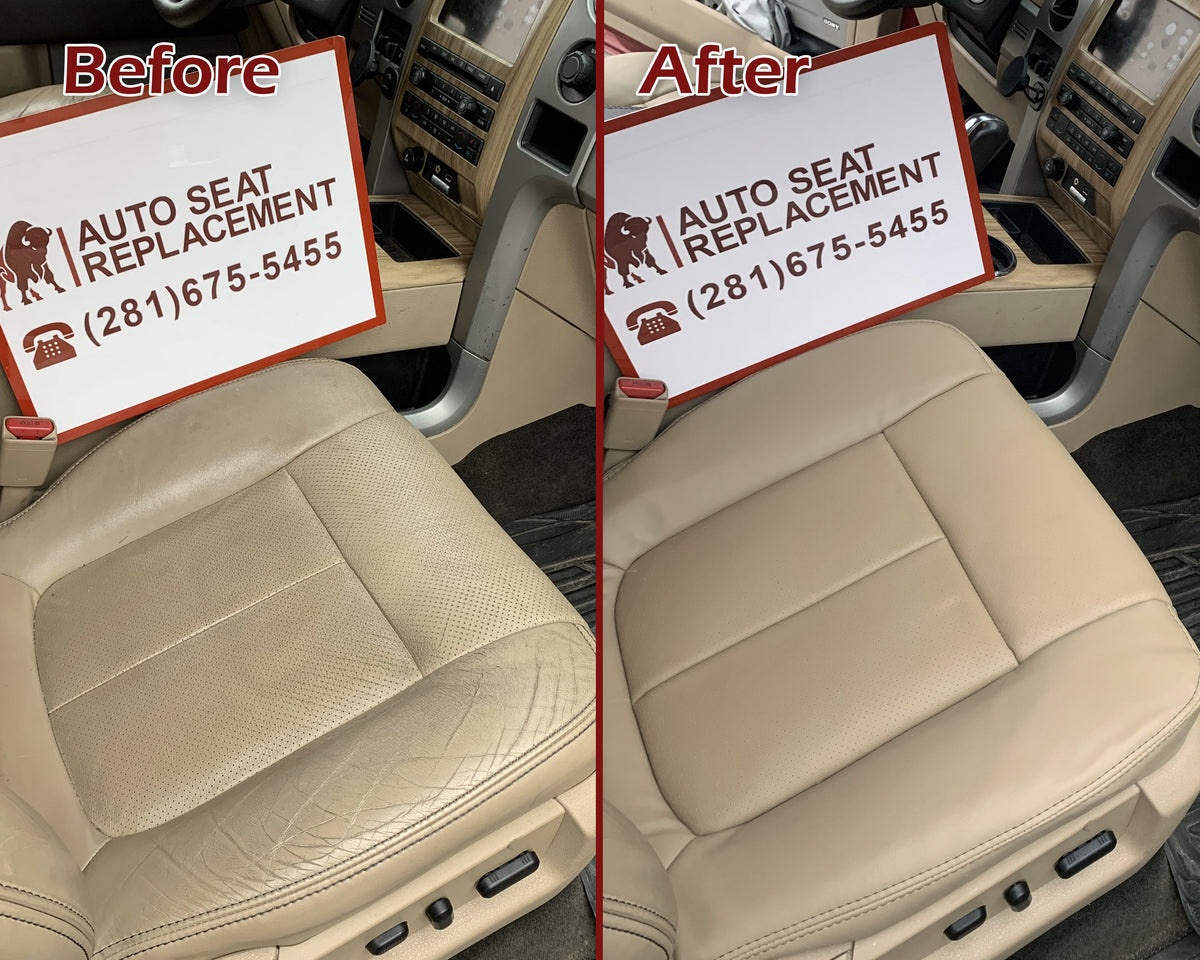 2011-2016 Ford F-250 F-350 F-450 Lariat Seat Cover Replacement in Adobe Tan: Choose From Variants