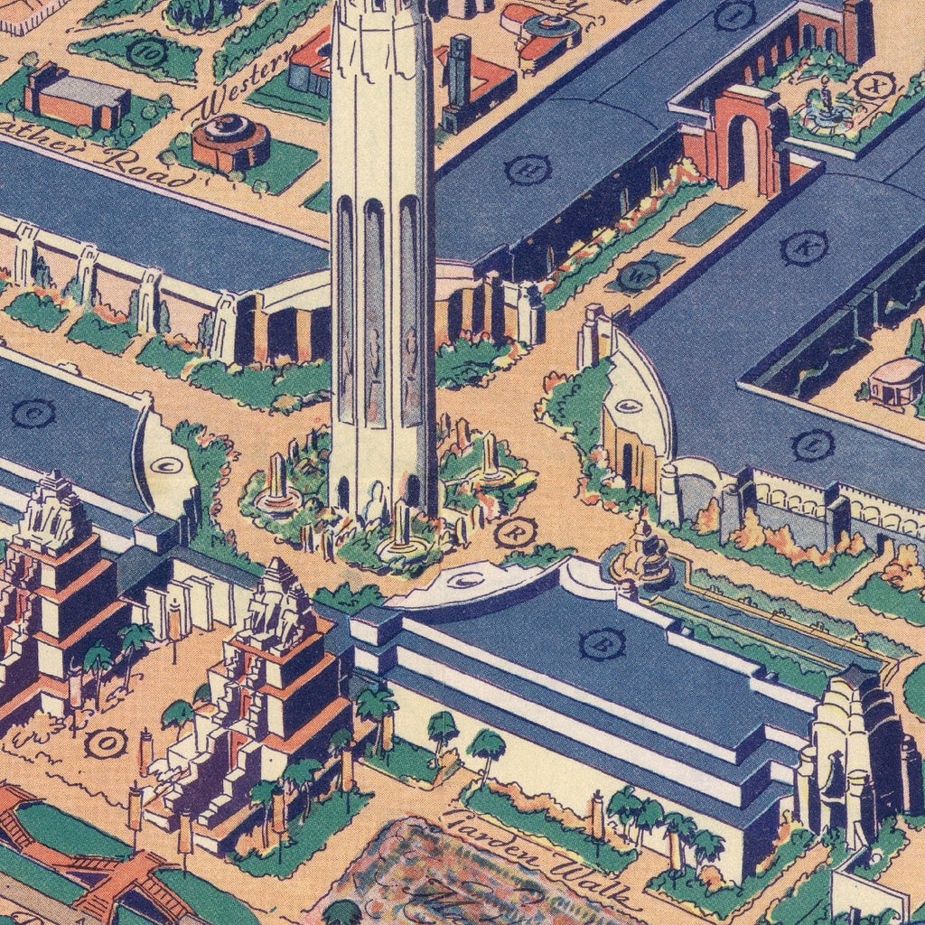 Vintage Map of San Francisco, California 1939