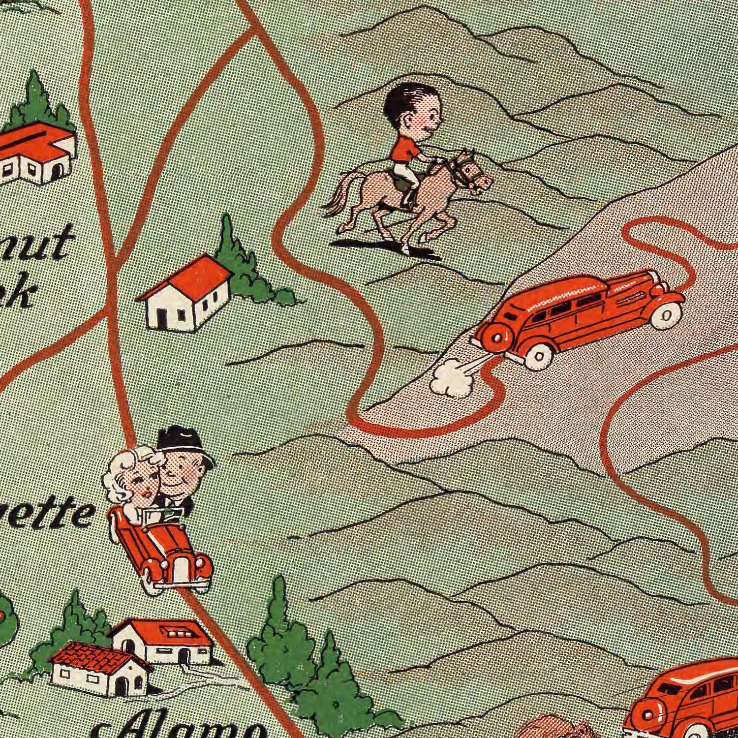 Vintage Map of San Francisco, California 1932