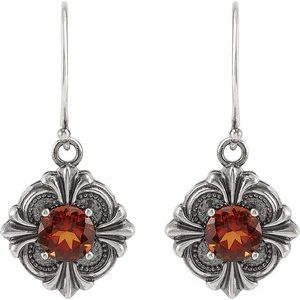 Sterling Silver Natural Madeira Citrine Earrings – image 2
