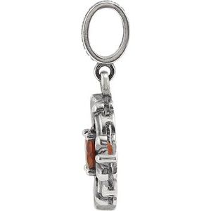 Sterling Silver Natural Madeira Citrine Vintage-Inspired Pendant