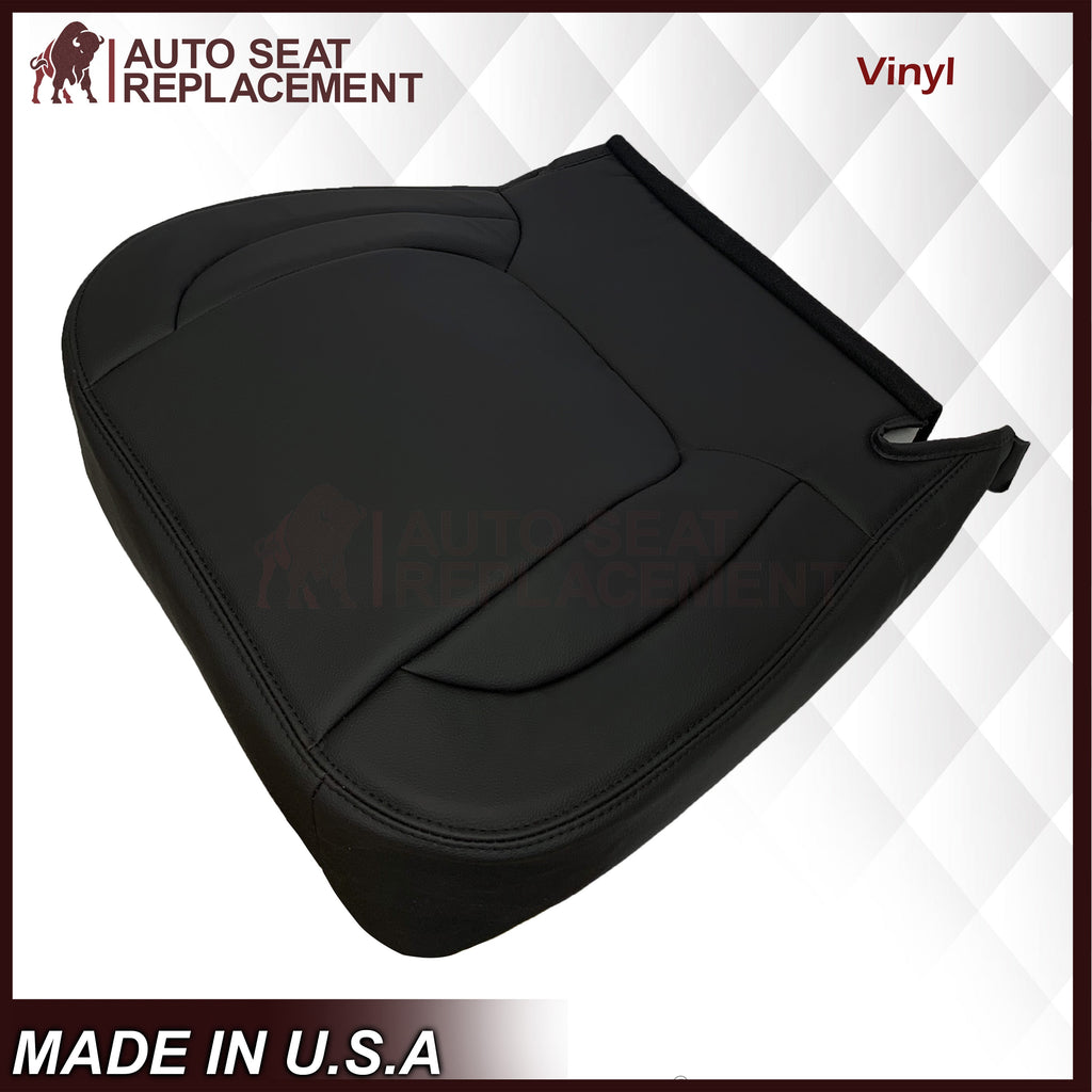 2002-2005 Dodge Ram ST WORK TRUCK 1500 2500 3500 Replacement Seat Covers In Dark Slate "Dark Gray" Synthetic Leather (Vinyl)