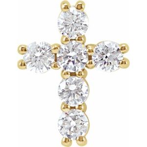 14K Yellow Gold 1/3 CTW Lab-Grown Diamond Pendant