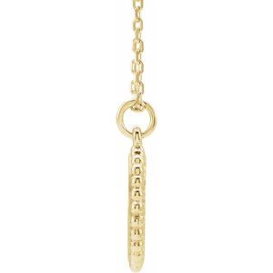 Engravable Beaded Disc Necklace or Charm/Pendant