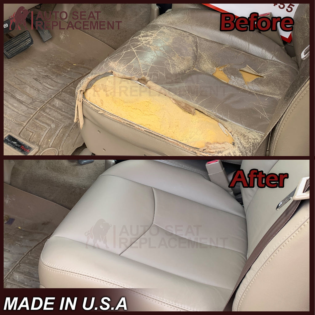 2003-2007 Chevy Silverado/Avalanche Seat Cover in Dark Gray: Choose Leather or Vinyl