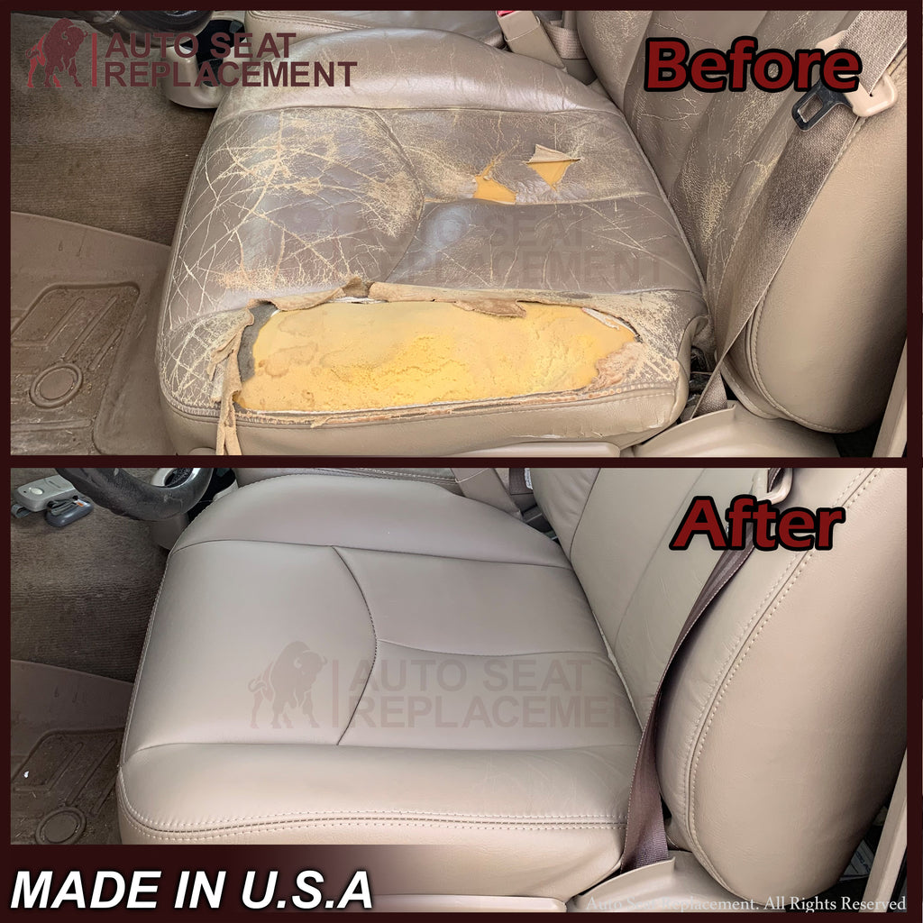 2003-2007 Chevy Silverado/Avalanche Seat Cover in Dark Gray: Choose Leather or Vinyl