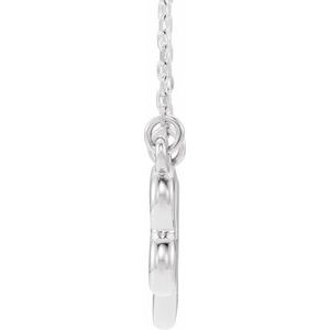 Infinity-Inspired Heart Necklace or Center
