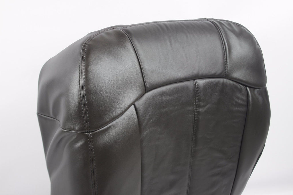 2000-2002 Chevy Silverado Seat Cover in Dark Gray: Choose Leather or Vinyl