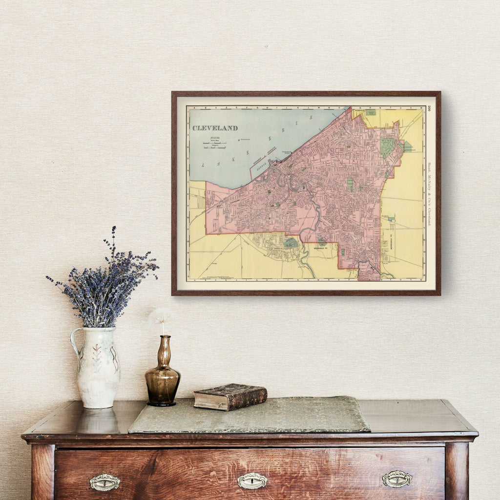 Vintage Map of Cleveland, Ohio 1903