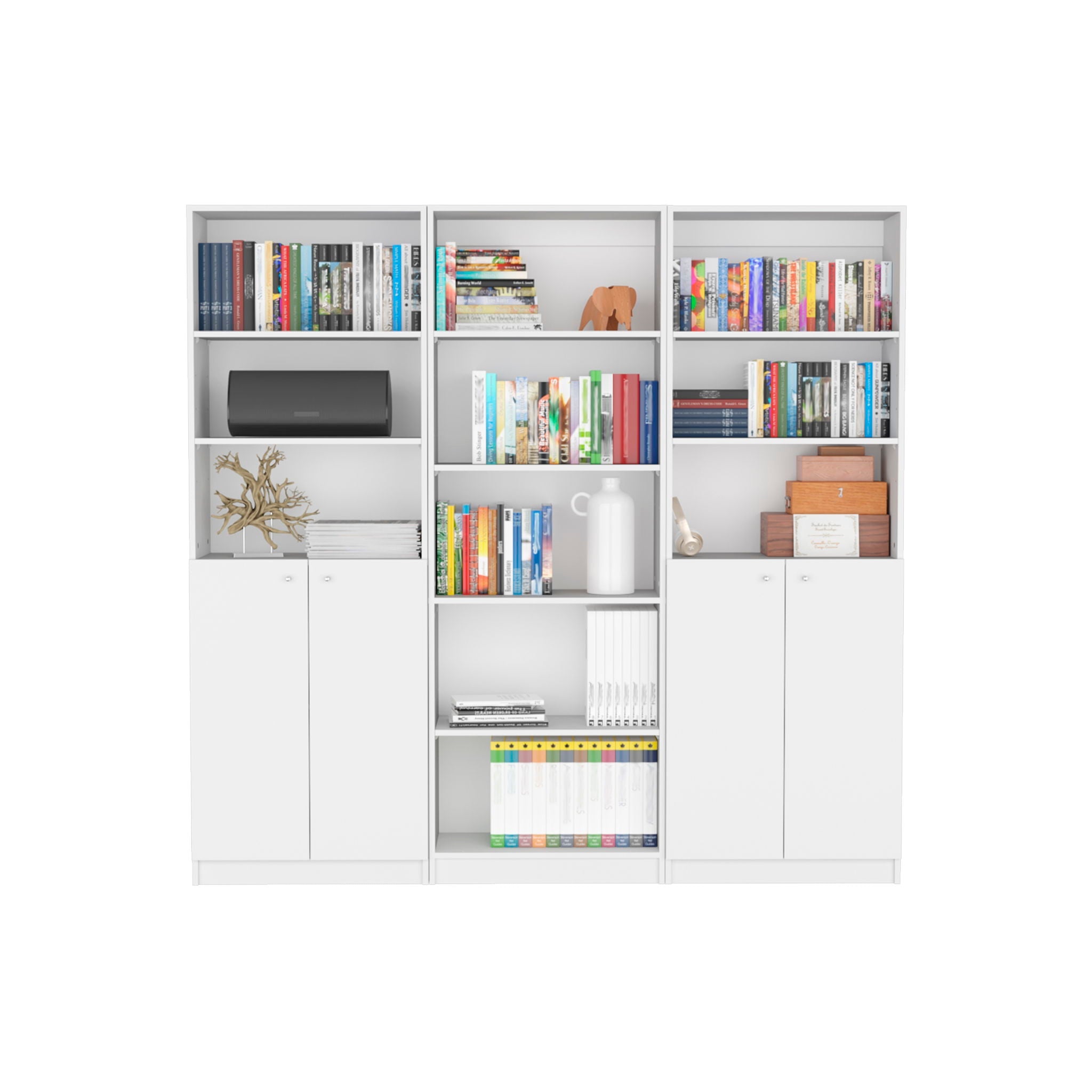 Levan - 3 Piece Living Room Set With 3 Bookcases