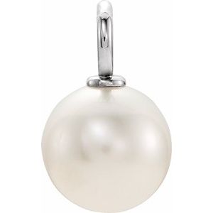 Sterling Silver Cultured White Freshwater Pearl Pendant