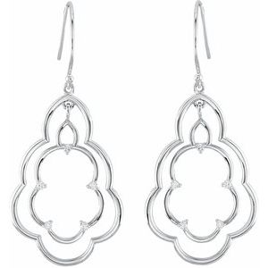 14K Yellow Gold 1/6 CTW Natural Diamond Freeform Earrings – image 2
