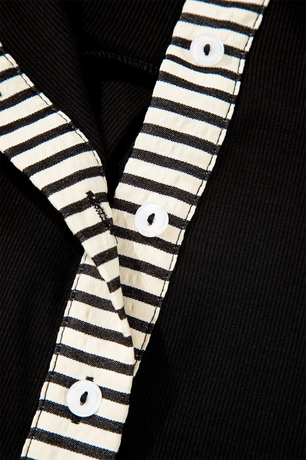 Stripe Polo Collar Tied Short Sleeve Mini Dress