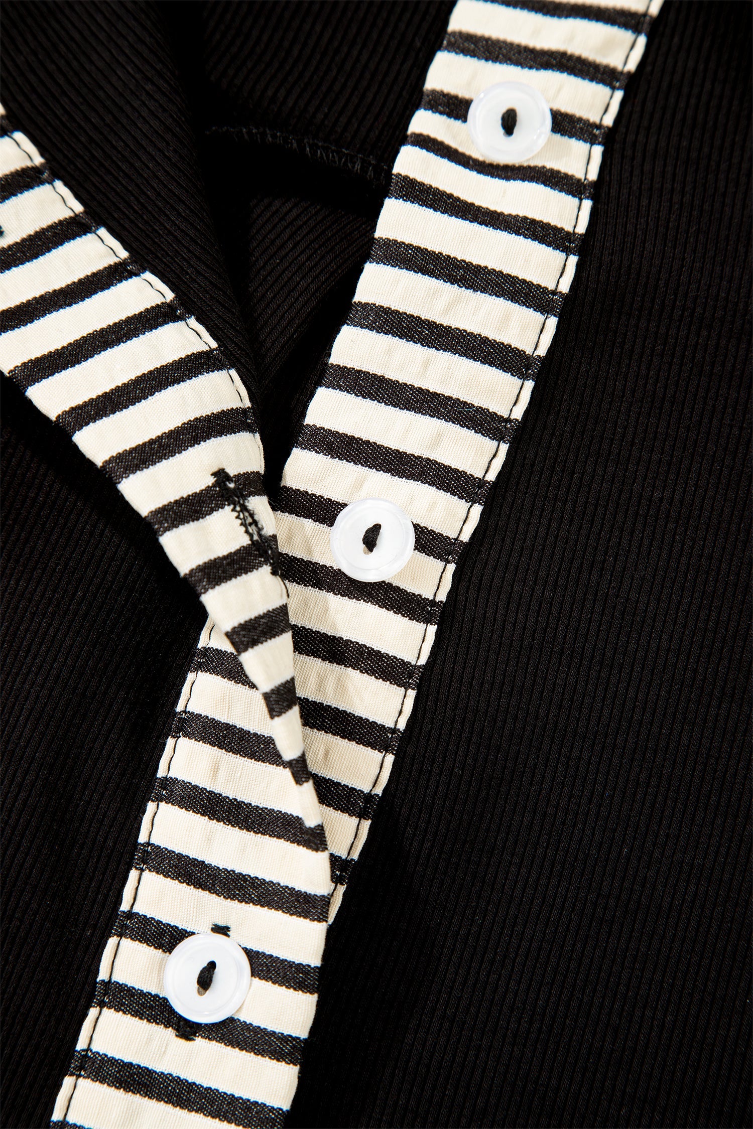 Stripe Polo Collar Tied Short Sleeve Mini Dress