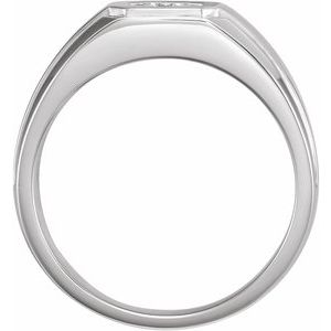 14K White Gold 1/4 CTW Natural Diamond Ring